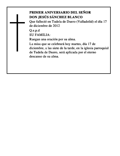 Don Jesús Sánchez Blanco
