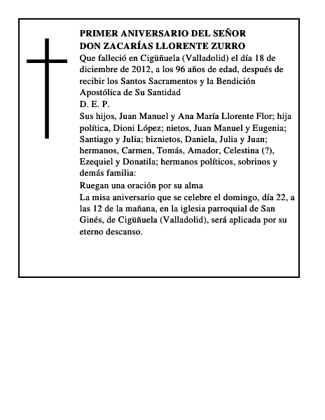 Don Zacarías Llorente Zurro