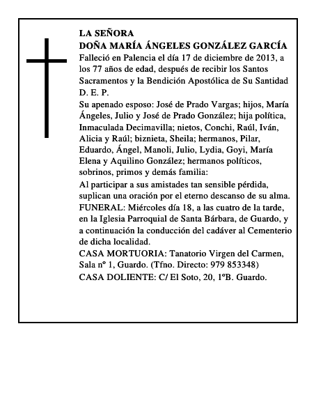 Doña María Ángeles González García