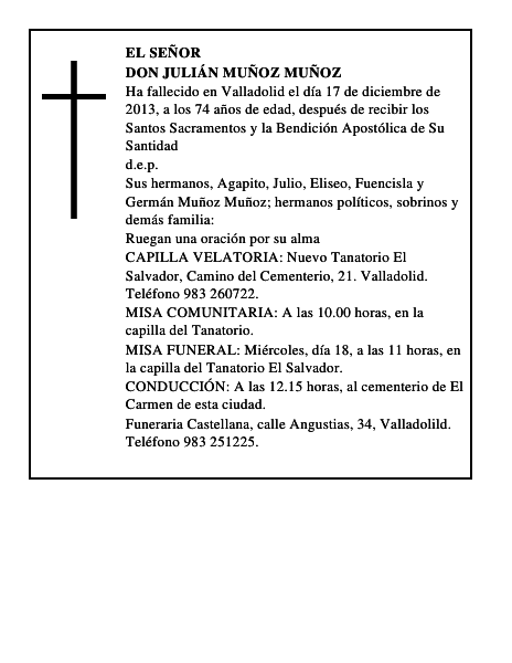 Don Julián Muñoz Muñoz
