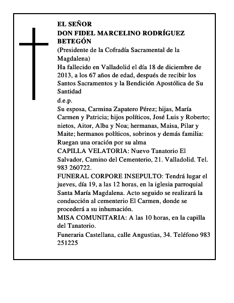 Don Fidel Marcelino Rodríguez Betegón