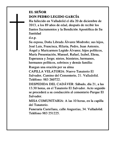 Don Pedro Legido García