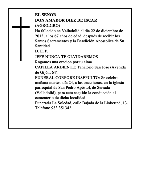Don Amador Diez de Íscar