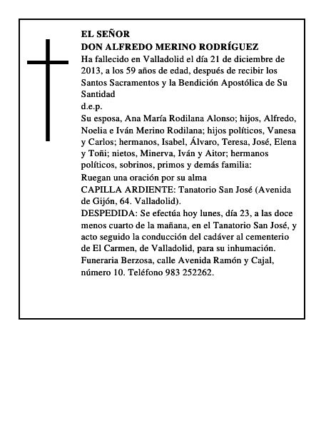 Don Alfredo Merino Rodríguez