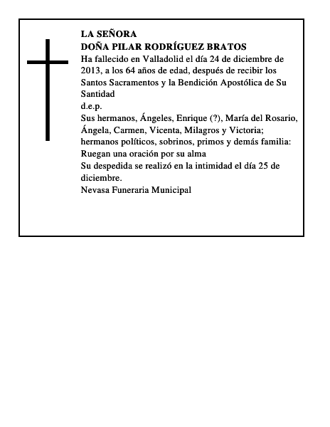 Doña Pilar Rodríguez Bratos