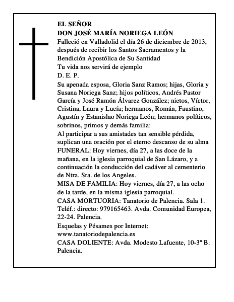 Don José María Noriega León