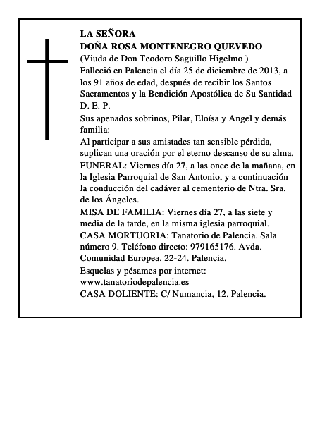 Doña Rosa Montenegro Quevedo