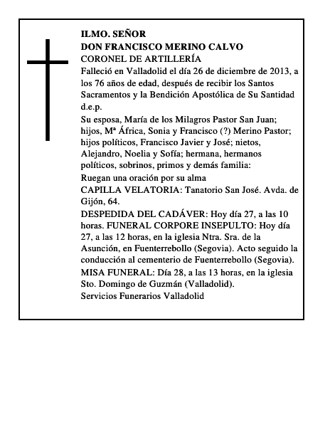 Don Francisco Merino Calvo