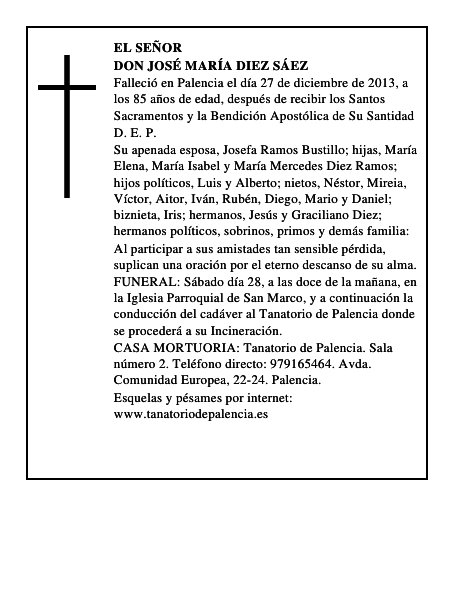 Don José María Diez Sáez