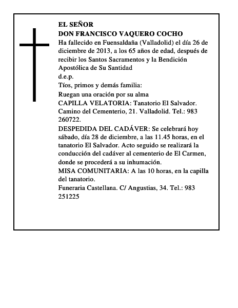 Don Francisco Vaquero Cocho