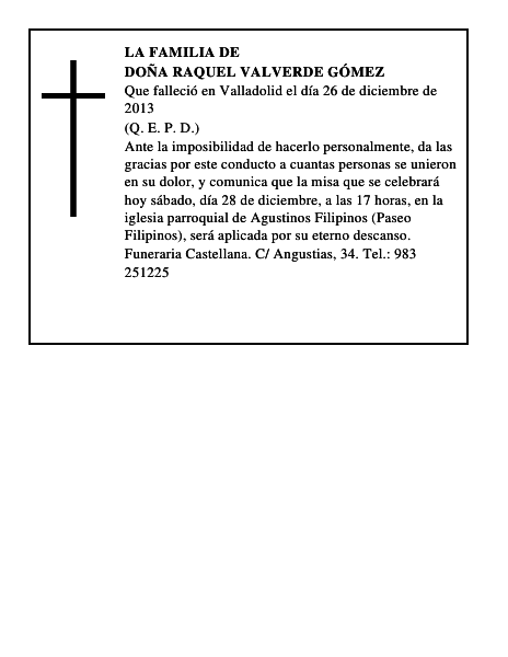 Doña Raquel Valverde Gómez