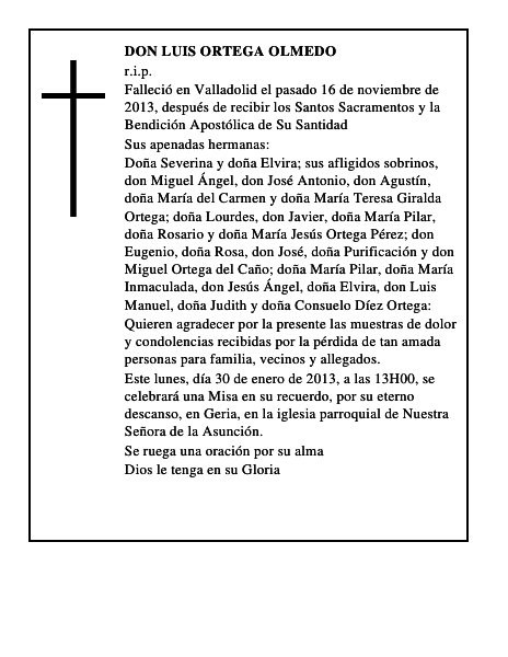 Don Luis Ortega Olmedo