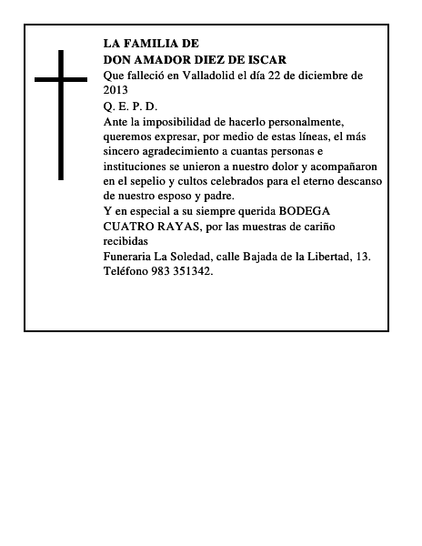 Don Amador Diez de Iscar