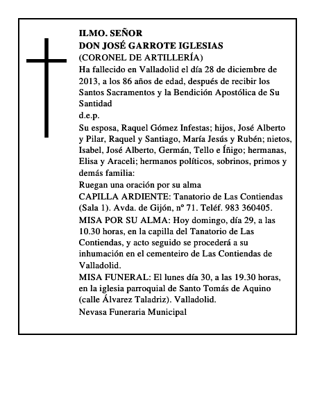 Don José Garrote Iglesias