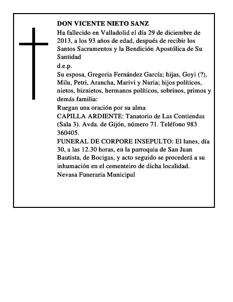 Don Vicente Nieto Sanz