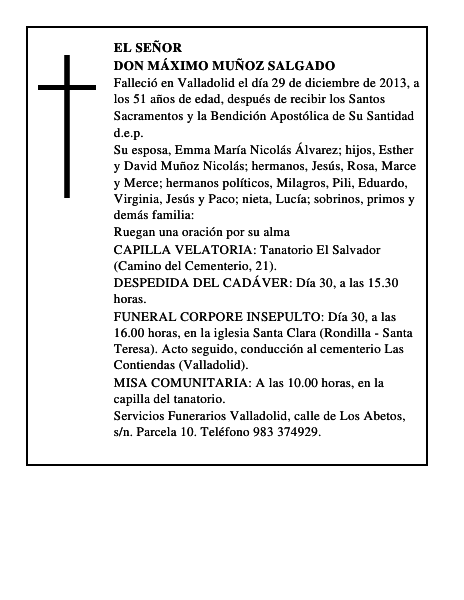 Don Máximo Muñoz Salgado