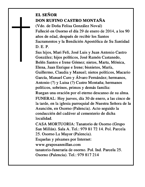 Don Rufino Castro Montaña