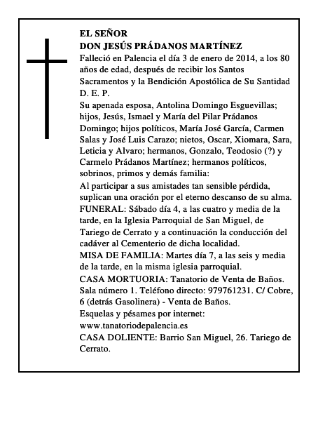 Don Jesús Prádanos Martínez