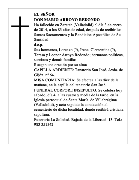 Don Mario Arroyo Redondo