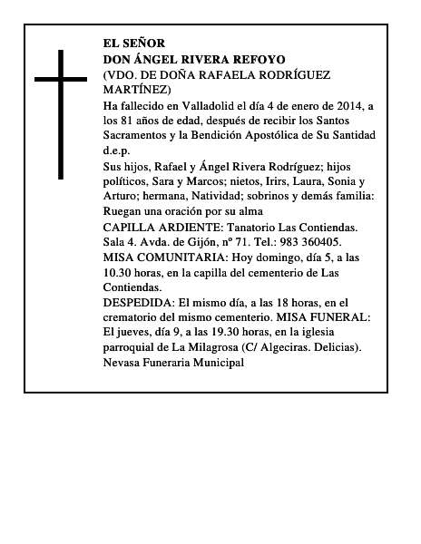 Don Ángel Rivera Refoyo
