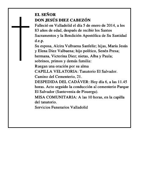 Don Jesús Diez Cabezón