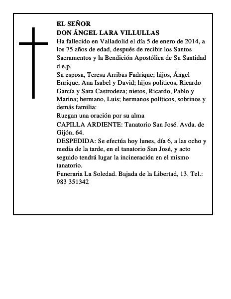 Don Ángel Lara Villullas
