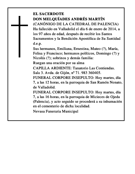 Don Melquíades Andrés Martín