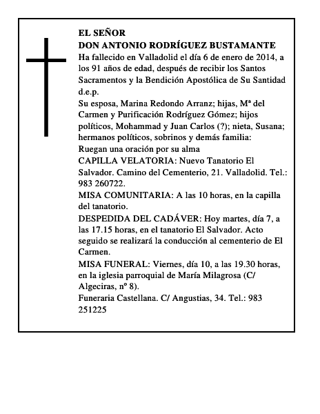 Don Antonio Rodríguez Bustamante