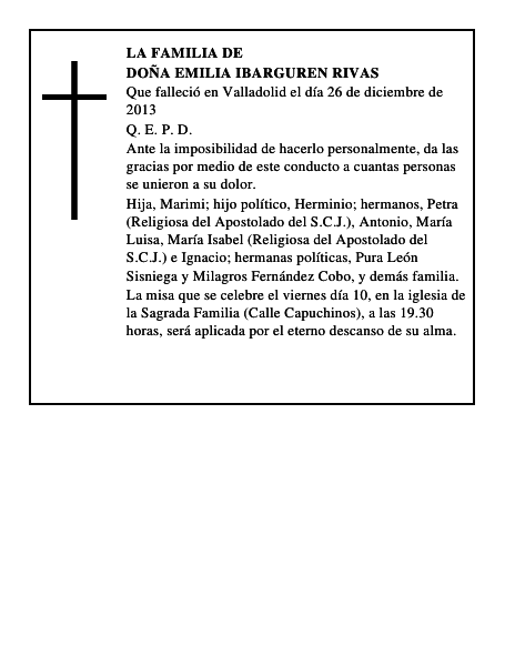 Doña Emilia Ibarguren Rivas