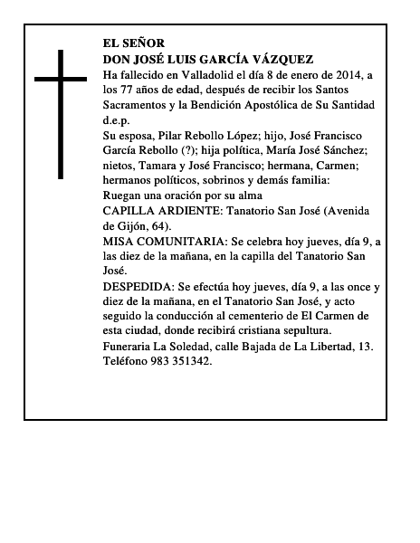 Don José Luis García Vázquez