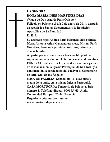 Doña María Inés Martínez Díaz