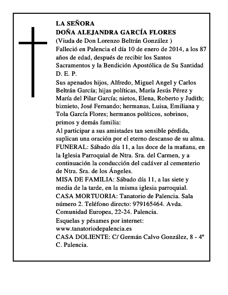Doña Alejandra García Flores