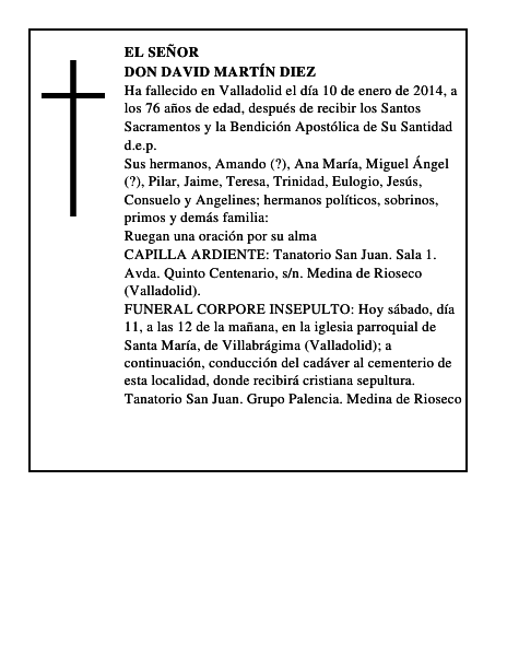 Don David Martín Diez