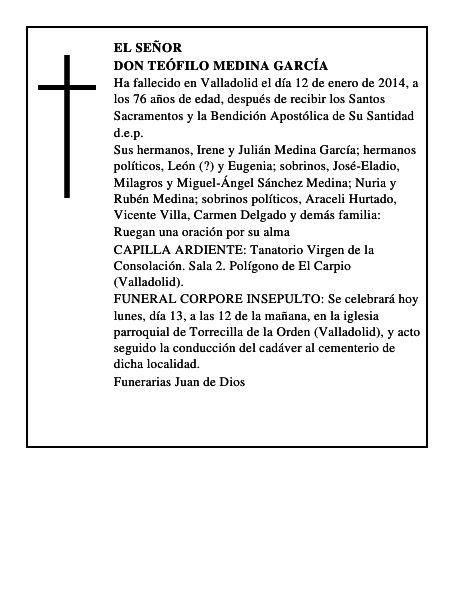 Don Teófilo Medina García