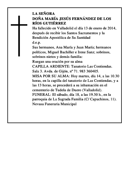 Doña María Jesús Fernández de los Ríos Gutiérrez