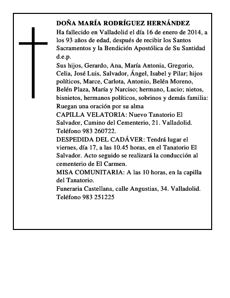 Doña María Rodríguez Hernández