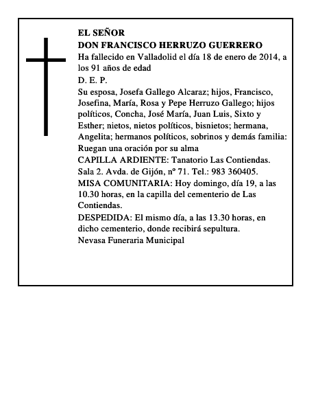 Don Francisco Herruzo Guerrero