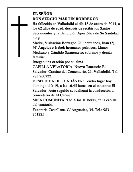 Don Sergio Martín Borregón