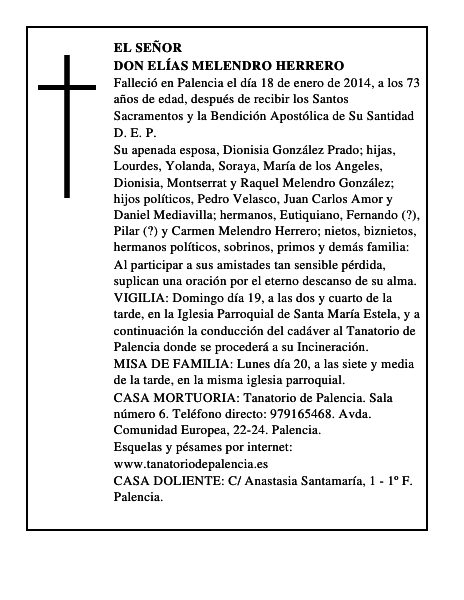 Don Elías Melendro Herrero
