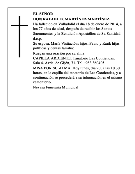 Don Rafael B. Martínez Martínez