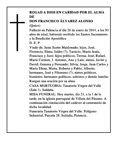 Don Francisco Álvarez Alonso