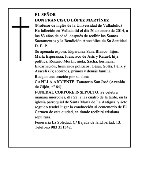 Don Francisco López Martínez