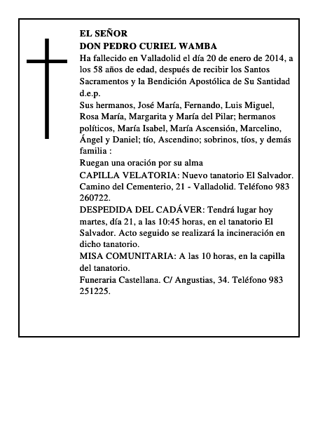 Don Pedro Curiel Wamba