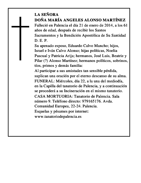 Doña María Angeles Alonso Martínez