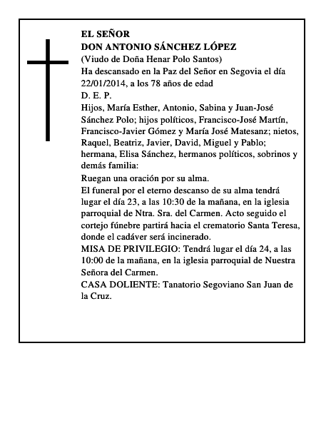 Don Antonio Sánchez López
