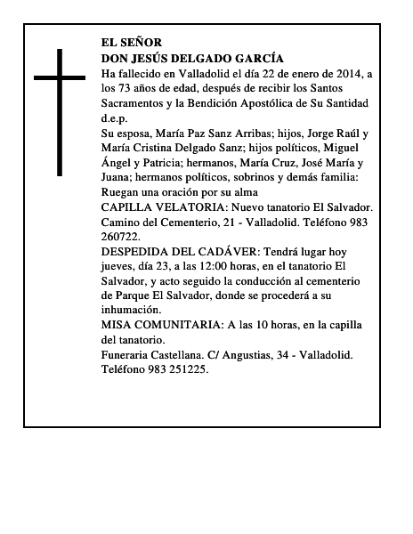 Don Jesús Delgado García