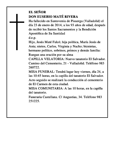 Don Eusebio Maté Rivera
