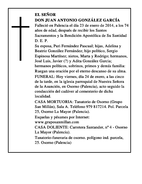 Don Juan Antonio González García