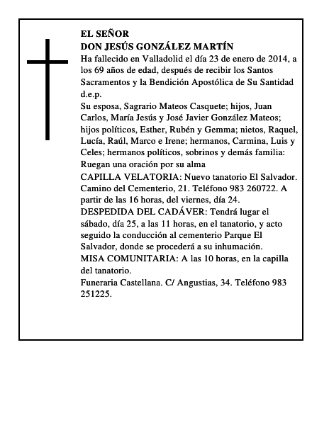 Don Jesús González Martín