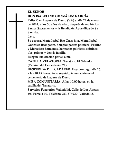 Don Isabelino González García